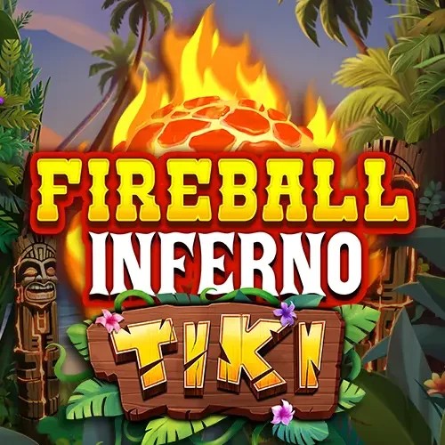 Fireball Inferno Tiki slot visual from NetEnt available on robocatsfr.com