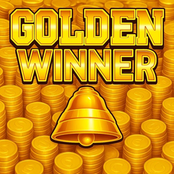 Golden Winner logo by Inspired Gaming at Robocat Casino