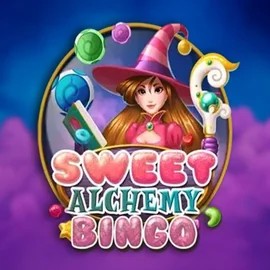 Official Bingo logo: Sweet Alchemy Bingo by Play'n GO at Robocat Casino
